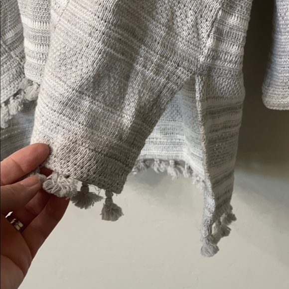 Madewell grey striped pop over sweater size M/L - Picture 12 of 14